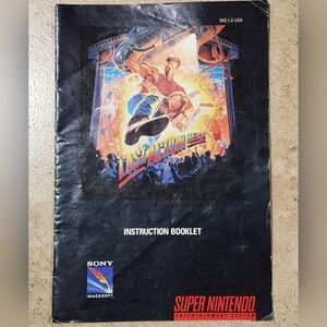 Last Action Hero Super Nintendo SNES Manual Booklet ONLY - No Game, No Box